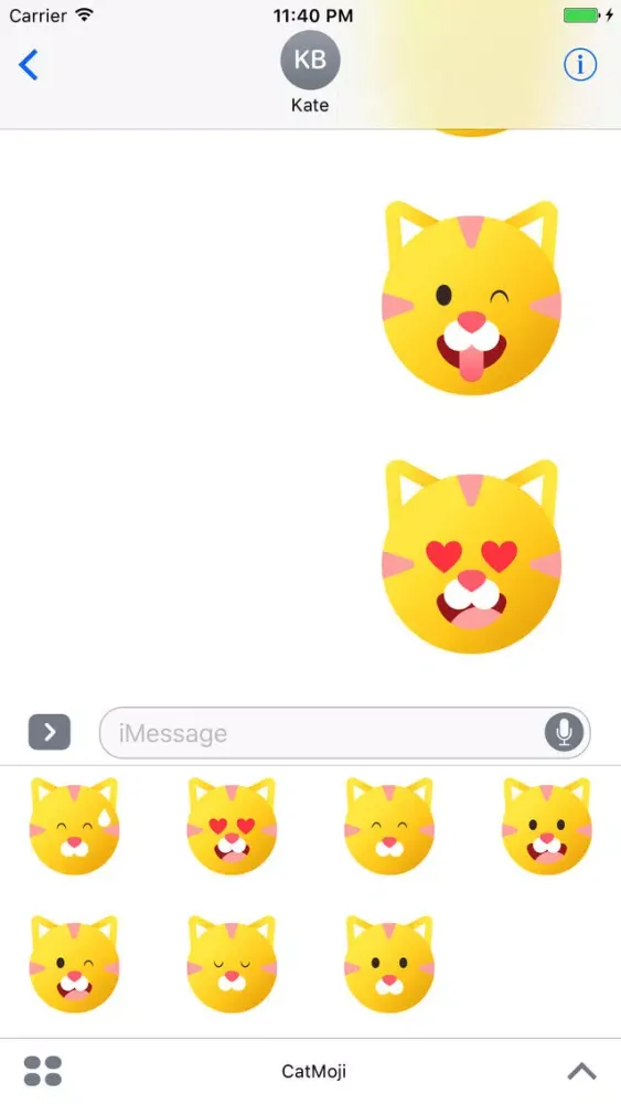 CatMoji - Cute Kitty Stickers স্ক্রিনশট