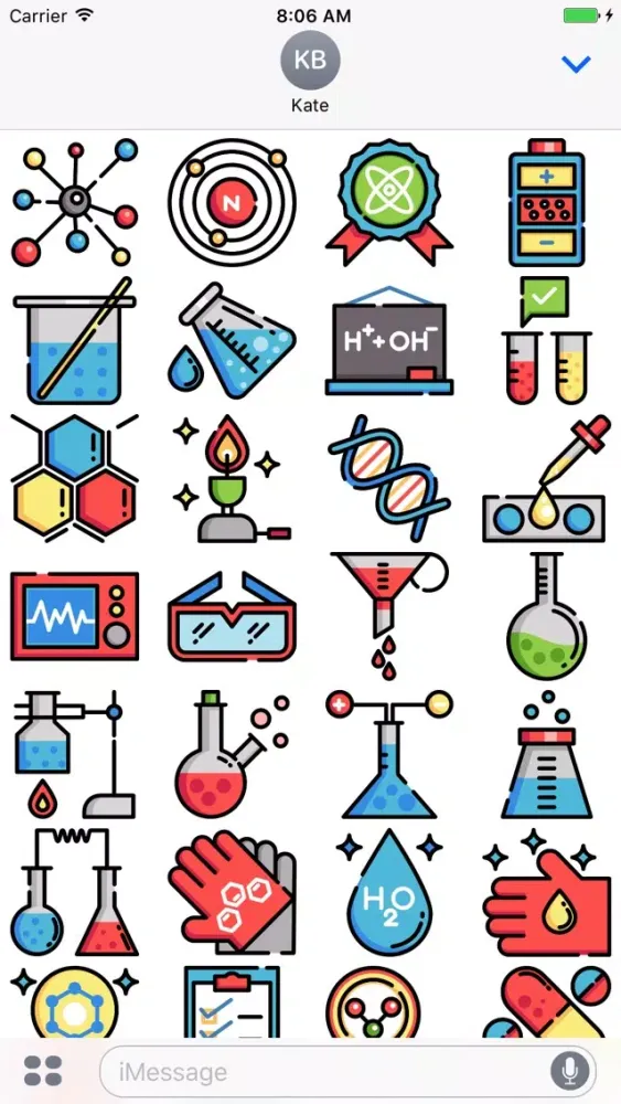 Chemistry Stickers - Sience Emoji Screenshots