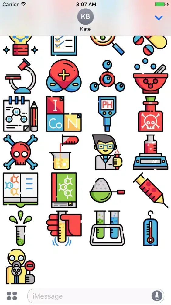 Chemistry Stickers - Sience Emoji Screenshots