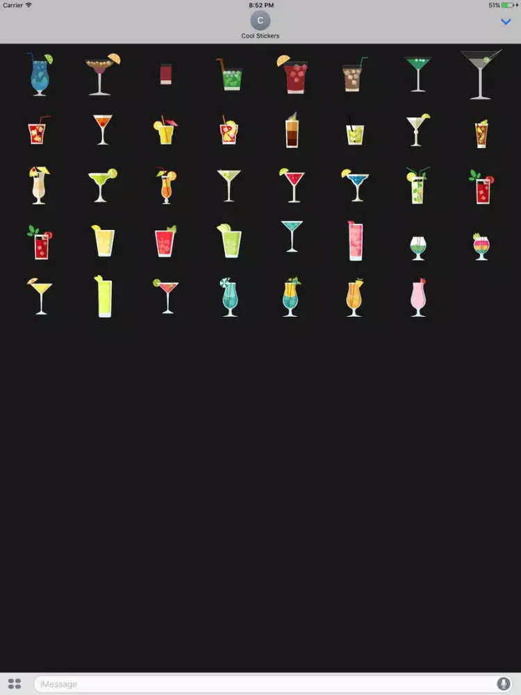 CocktailMoji - Famous Drinks Stickers iPad  স্ক্রিনশট