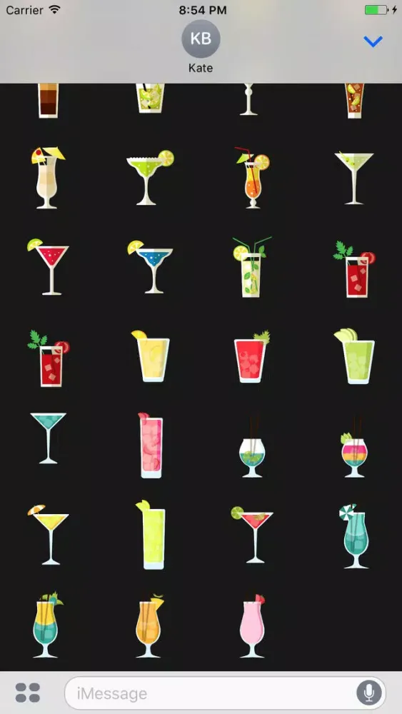 CocktailMoji - Famous Drinks Stickers স্ক্রিনশট