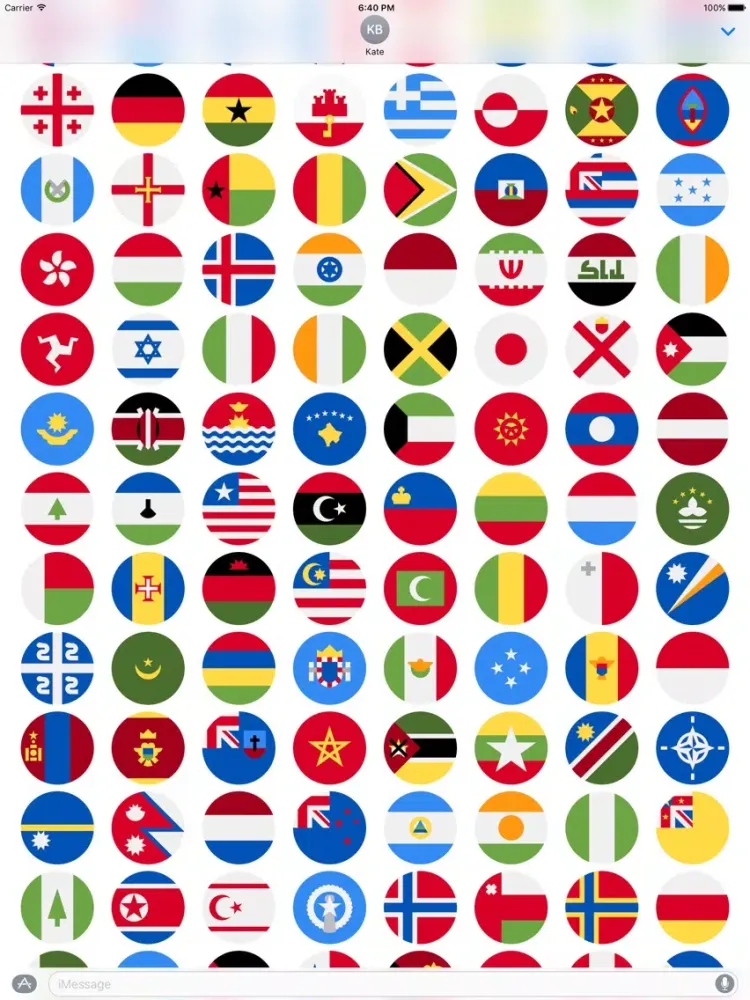 صور Flags Stickers -New Emoji for Texting in iMessage iPad 