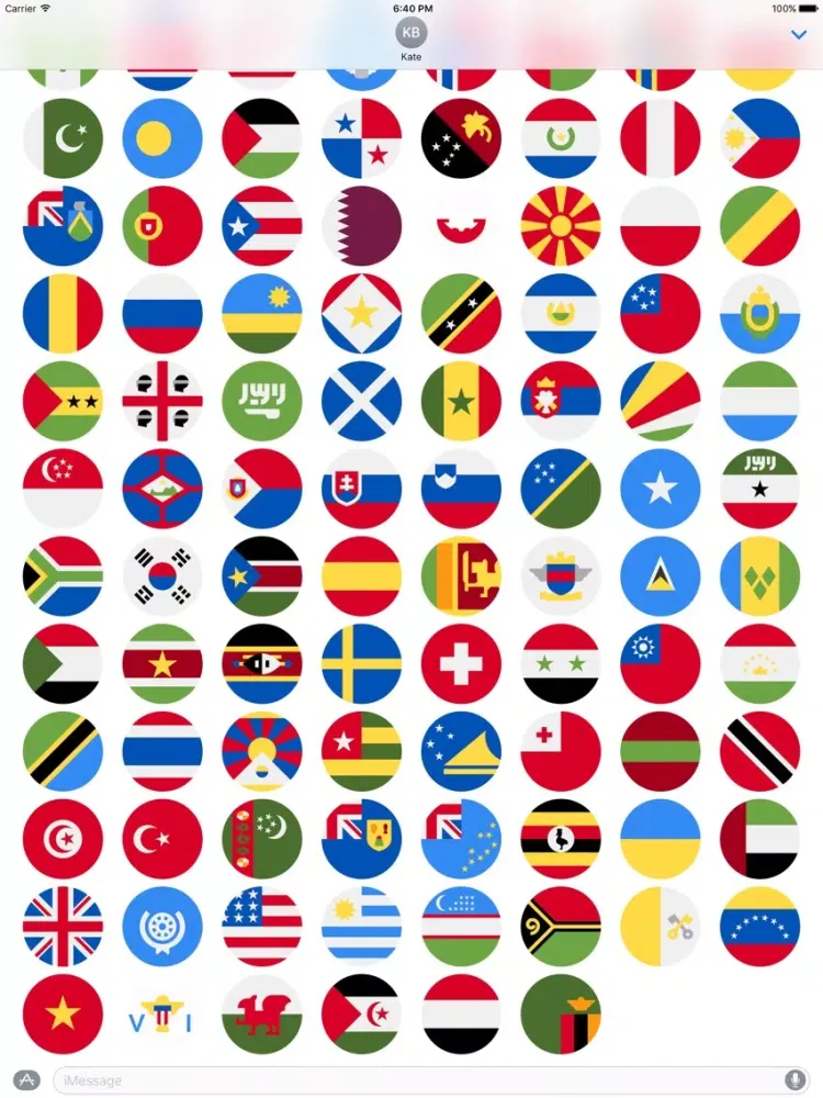 صور Flags Stickers -New Emoji for Texting in iMessage iPad 