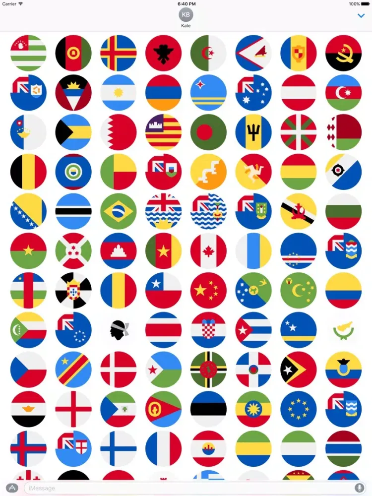 صور Flags Stickers -New Emoji for Texting in iMessage iPad 