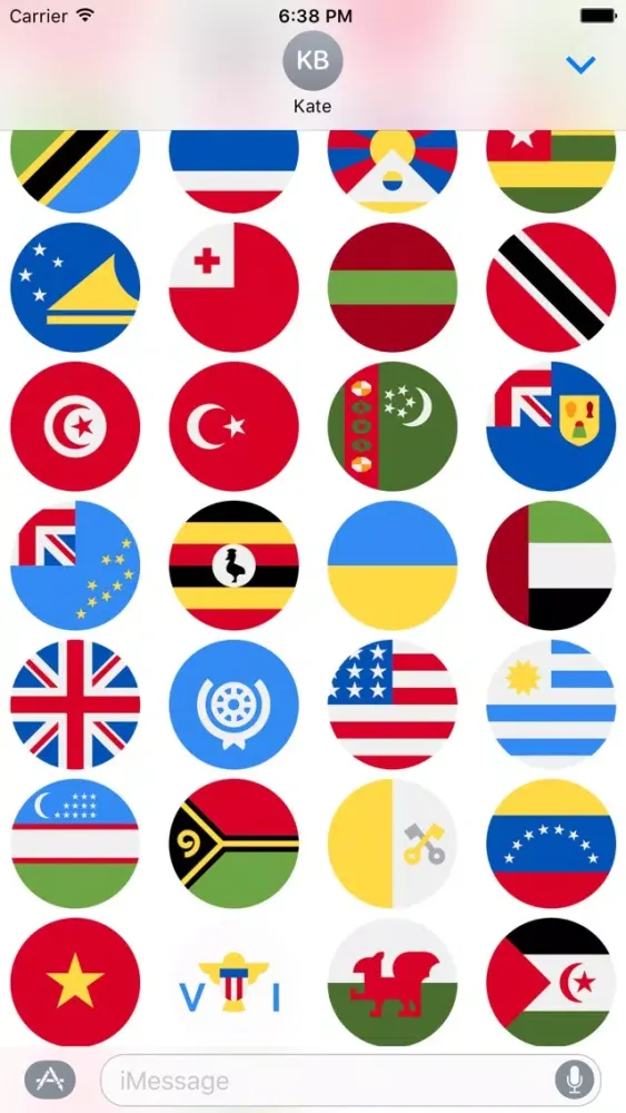 صور Flags Stickers -New Emoji for Texting in iMessage