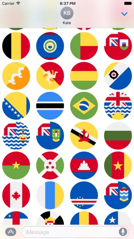 صور Flags Stickers -New Emoji for Texting in iMessage