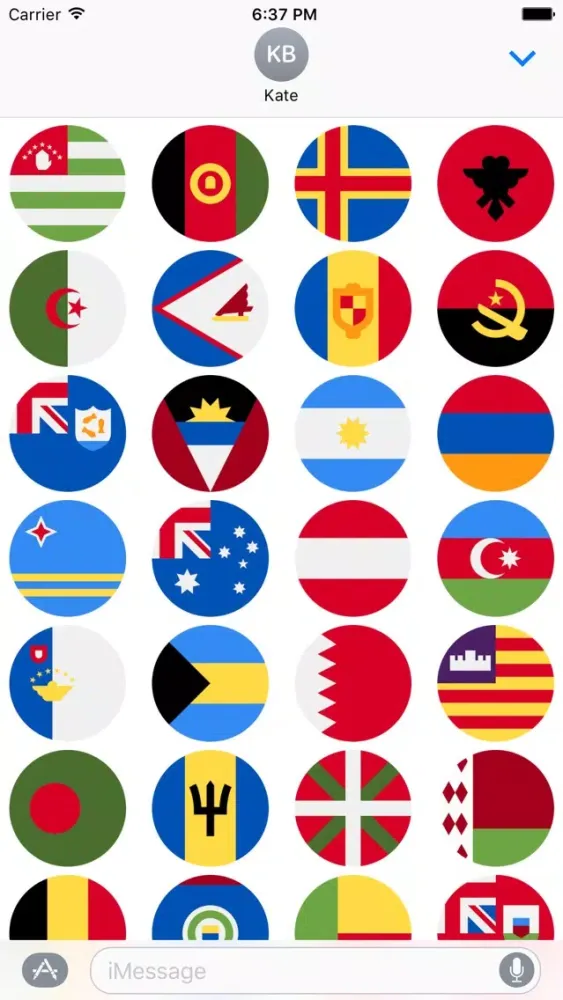 صور Flags Stickers -New Emoji for Texting in iMessage