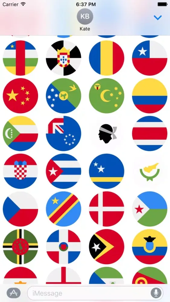 صور Flags Stickers -New Emoji for Texting in iMessage