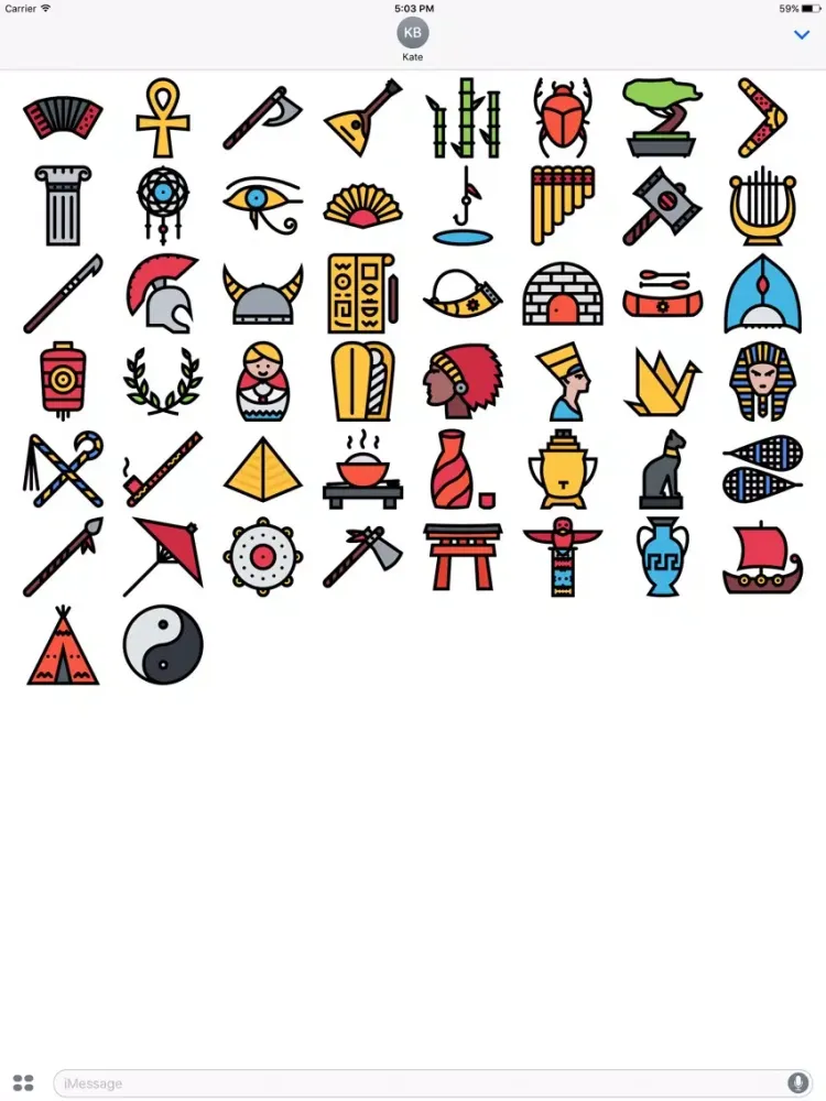 Скриншоты Culture Emoji Stickers iPad 