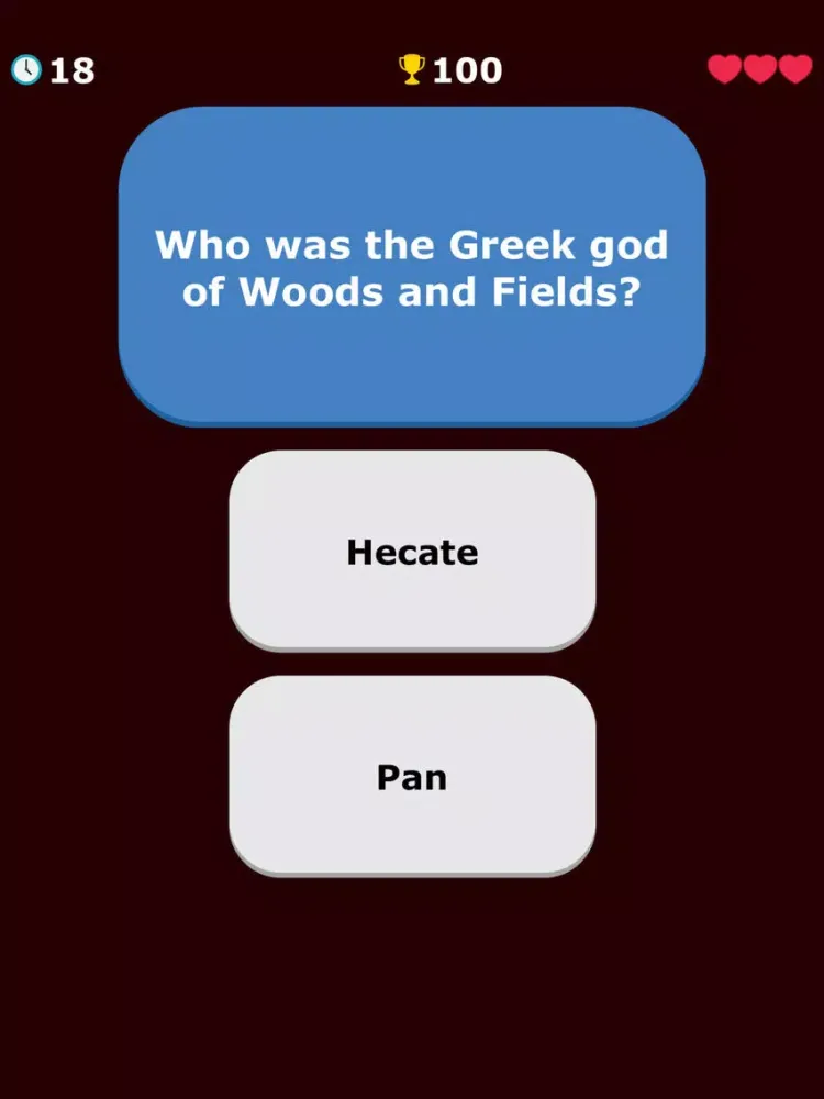 Greek Mythology Quiz - Greece iPad 应用截图