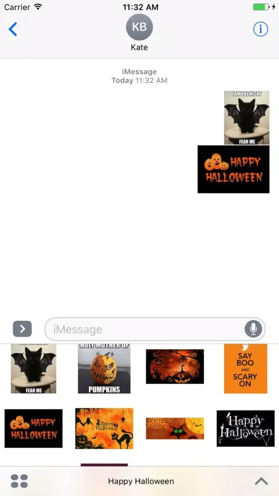 Tangkapan skrin Happy Halloween Messages