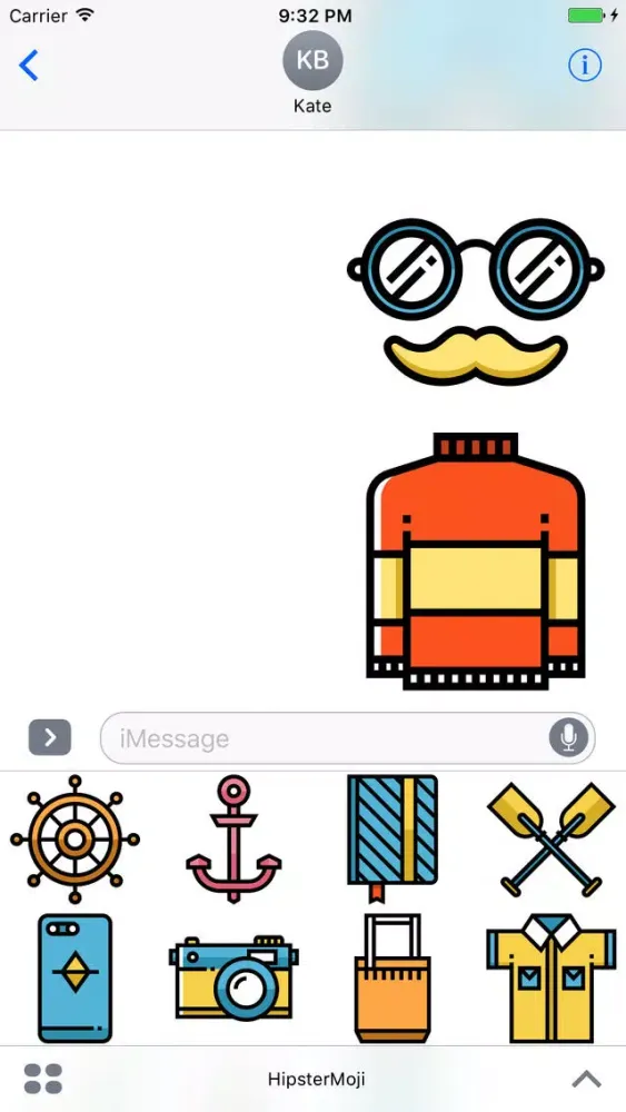 HipsterMoji - Amazing Gentleman Stickers Screenshots