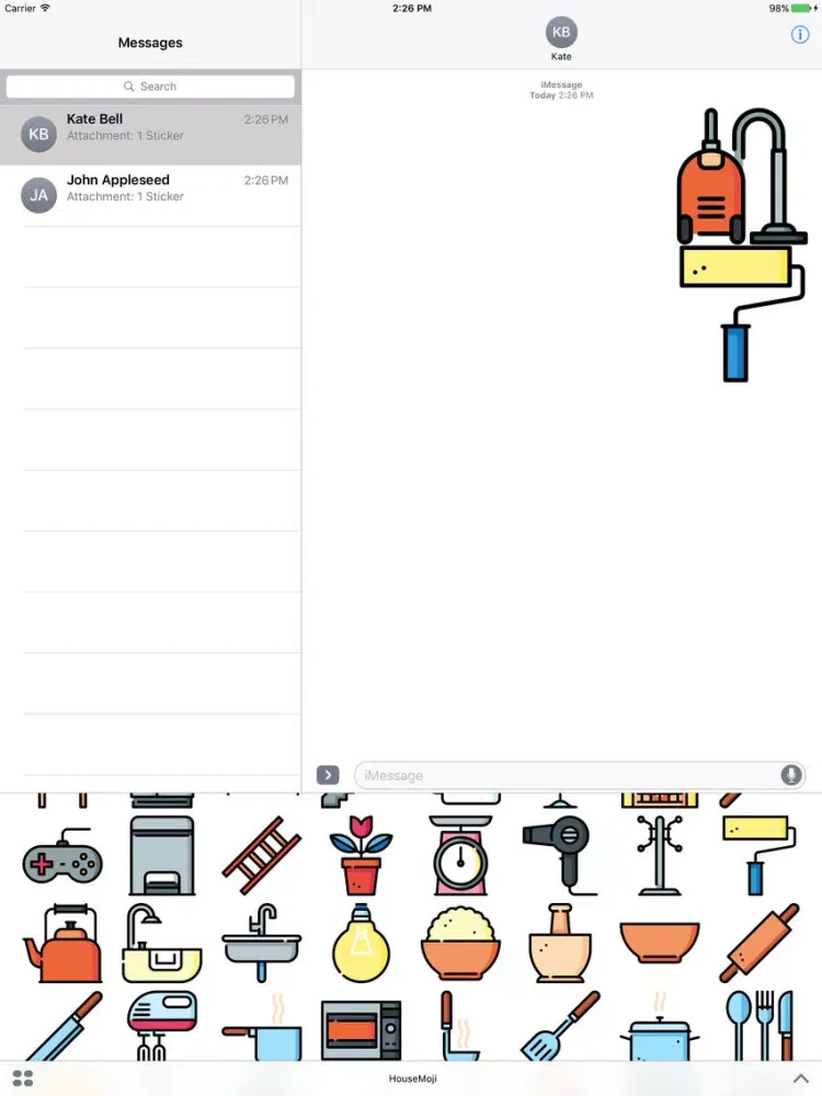 Скриншоты HouseMoji - Stickers for Maids iPad 