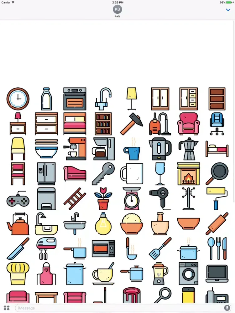 Скриншоты HouseMoji - Stickers for Maids iPad 
