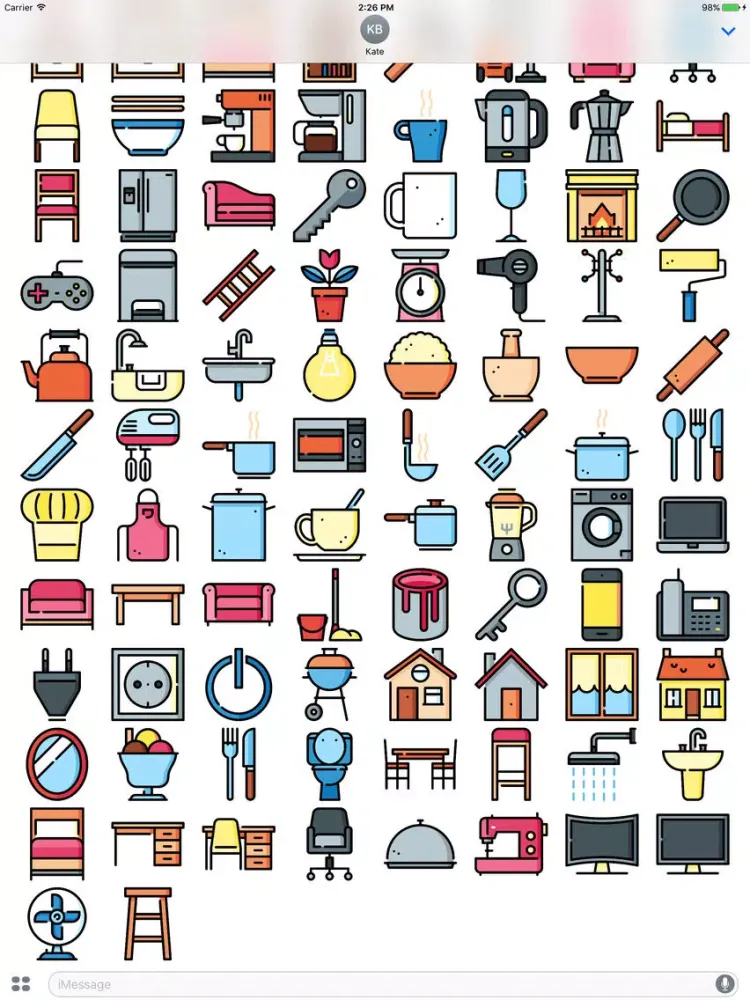 Скриншоты HouseMoji - Stickers for Maids iPad 