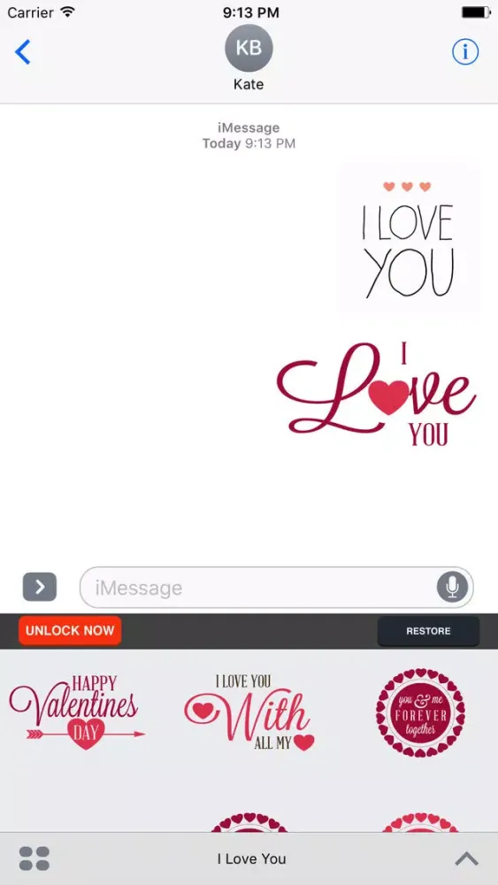 I Love You - Couple Stickers for Valentine's Day Screenshots
