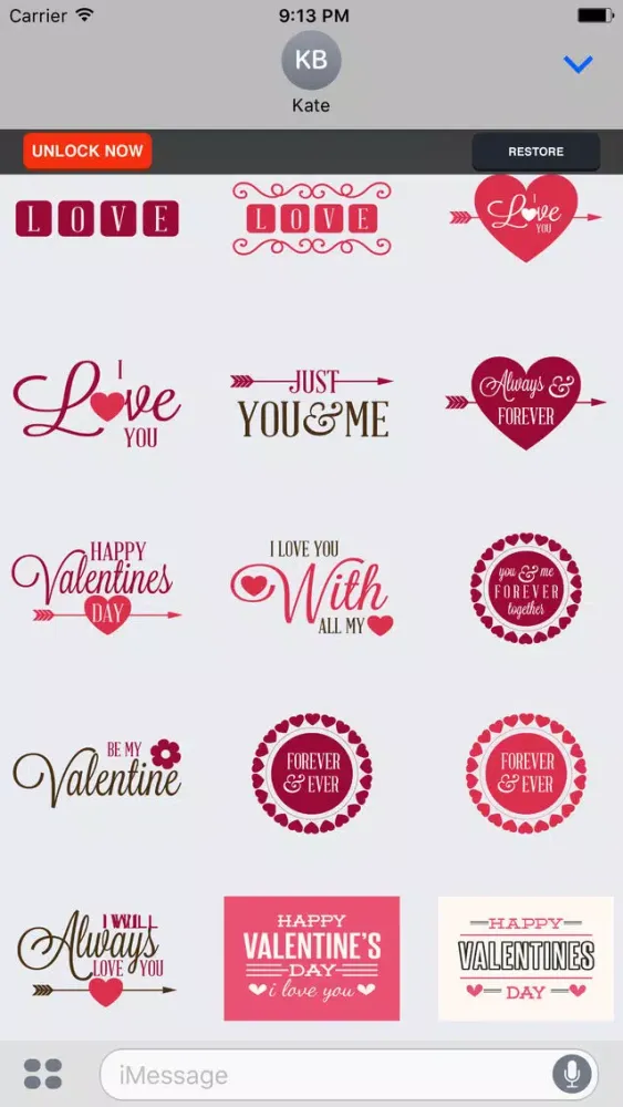 I Love You - Couple Stickers for Valentine's Day Screenshots