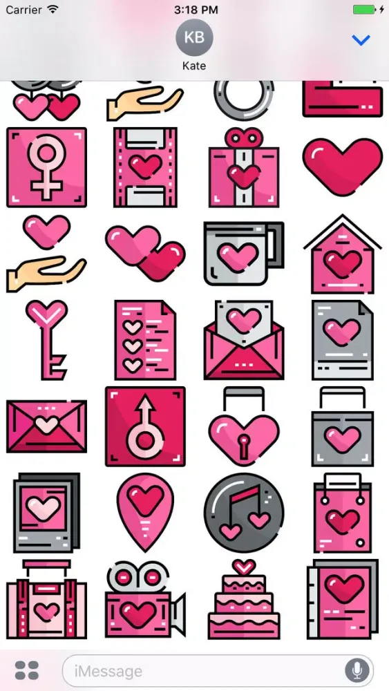 Capturas de tela do Just Married - Emoji For Young Couples