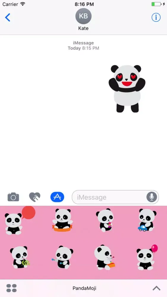 تصاویر PandaMoji Stickers - Cute Emojis