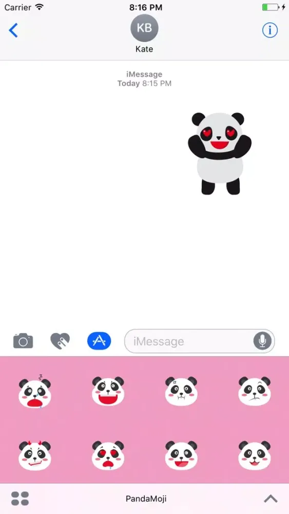 تصاویر PandaMoji Stickers - Cute Emojis