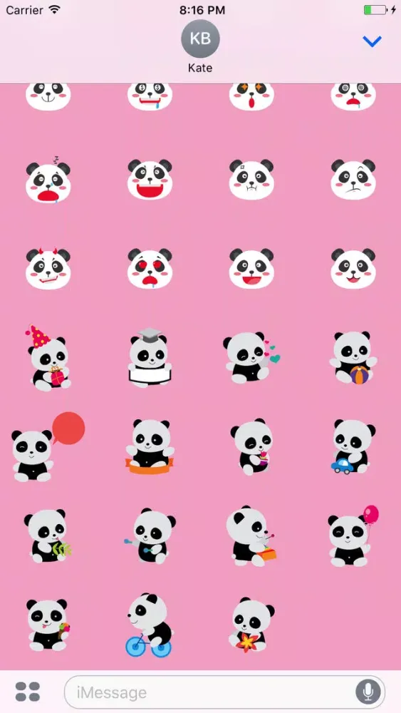 تصاویر PandaMoji Stickers - Cute Emojis
