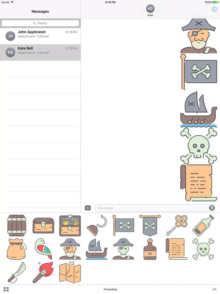 تصاویر PiratesMoji - Marine Pirates Stickers iPad 