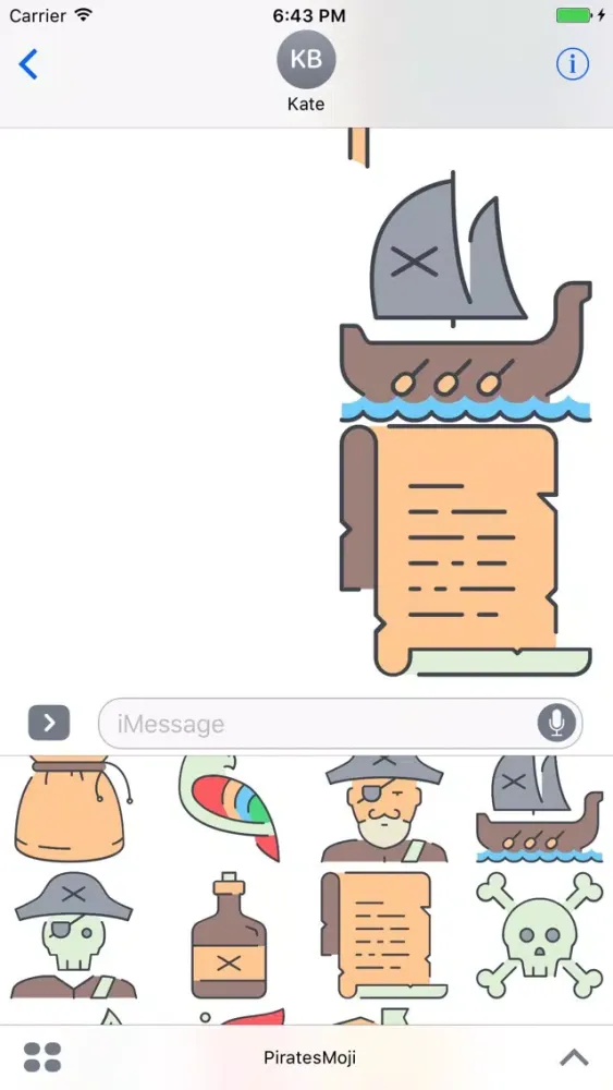 تصاویر PiratesMoji - Marine Pirates Stickers