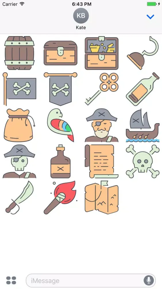 تصاویر PiratesMoji - Marine Pirates Stickers