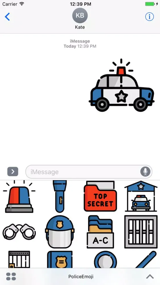 ภาพหน้าจอของ PoliceEmoji Stickers