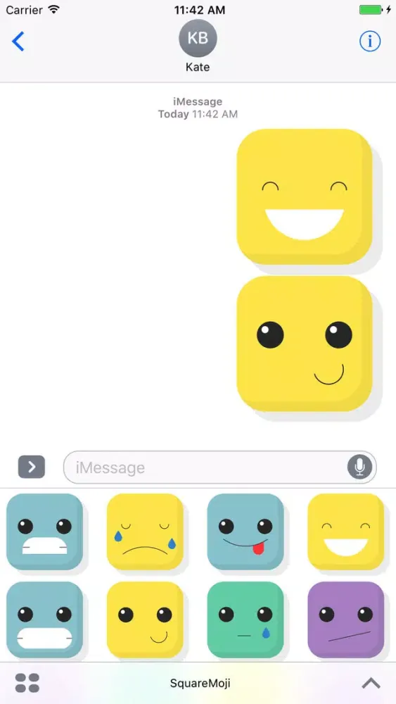 Zrzuty ekranu SquareMoji - Cute Emoticons Stickers