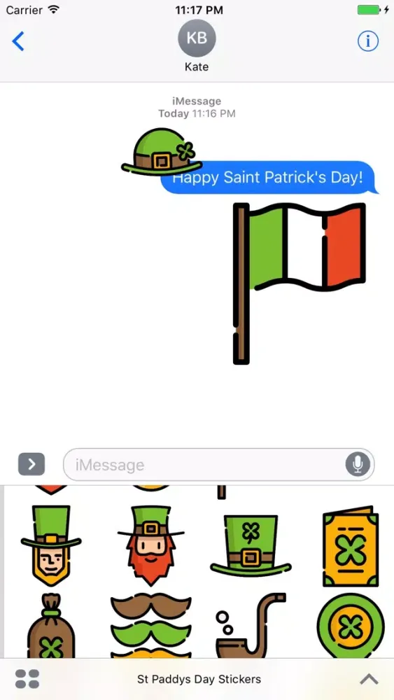 Screenshot di St. Paddy's Day Stickers - Patrick's Emoji