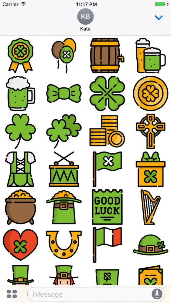 Screenshot di St. Paddy's Day Stickers - Patrick's Emoji