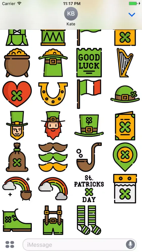 Screenshot di St. Paddy's Day Stickers - Patrick's Emoji