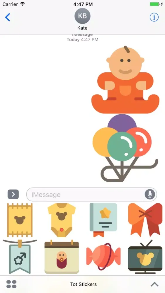 تصاویر Tots Stickers - Emoji for Young Families
