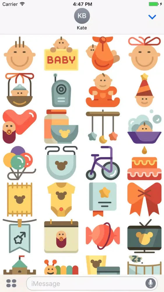 تصاویر Tots Stickers - Emoji for Young Families