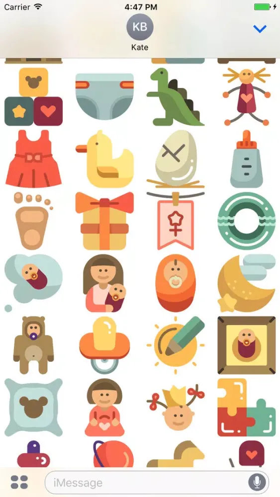 تصاویر Tots Stickers - Emoji for Young Families