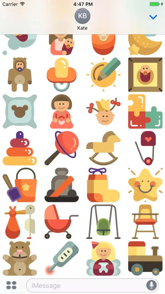 تصاویر Tots Stickers - Emoji for Young Families