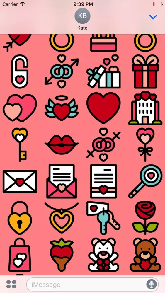 Ảnh chụp màn hình của Valentine's Day Stickers - Love For Messages