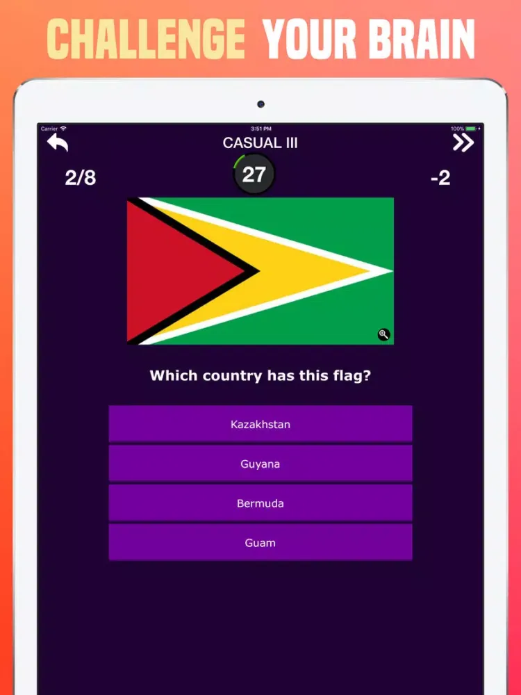 World Flags Quiz -Guess Trivia iPad  Ekran Görüntüleri