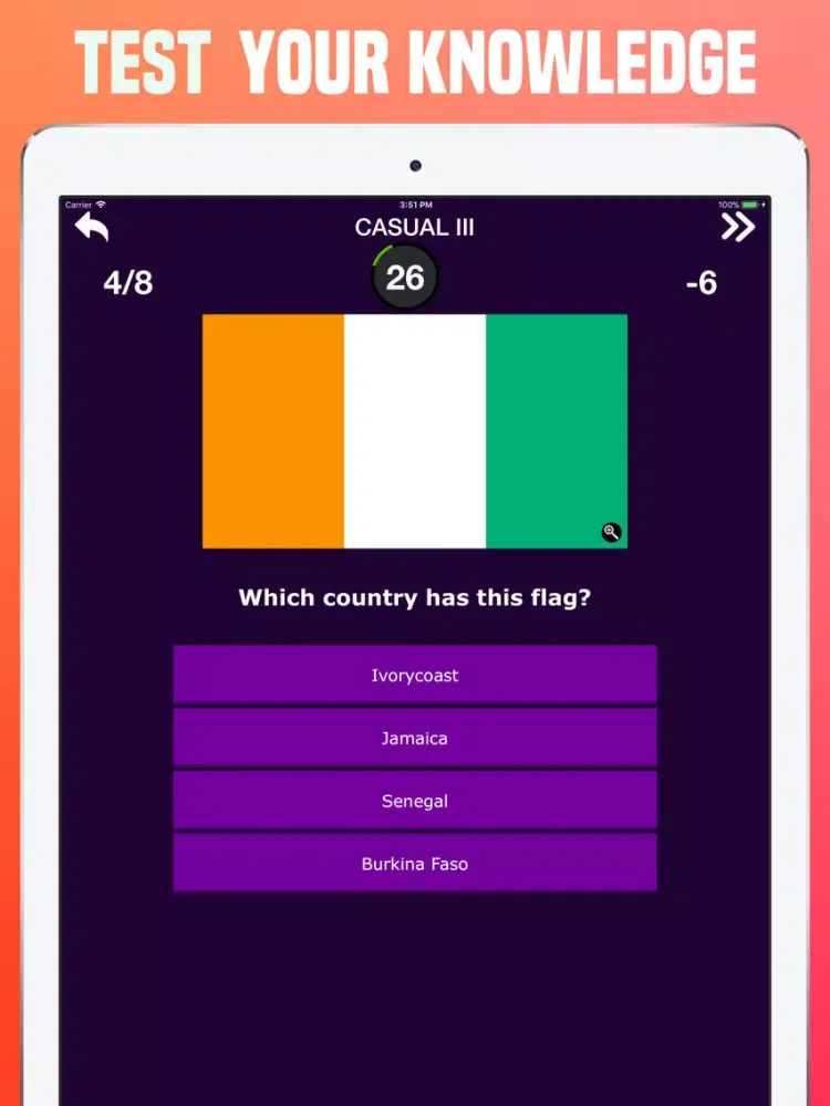 World Flags Quiz -Guess Trivia iPad  Ekran Görüntüleri