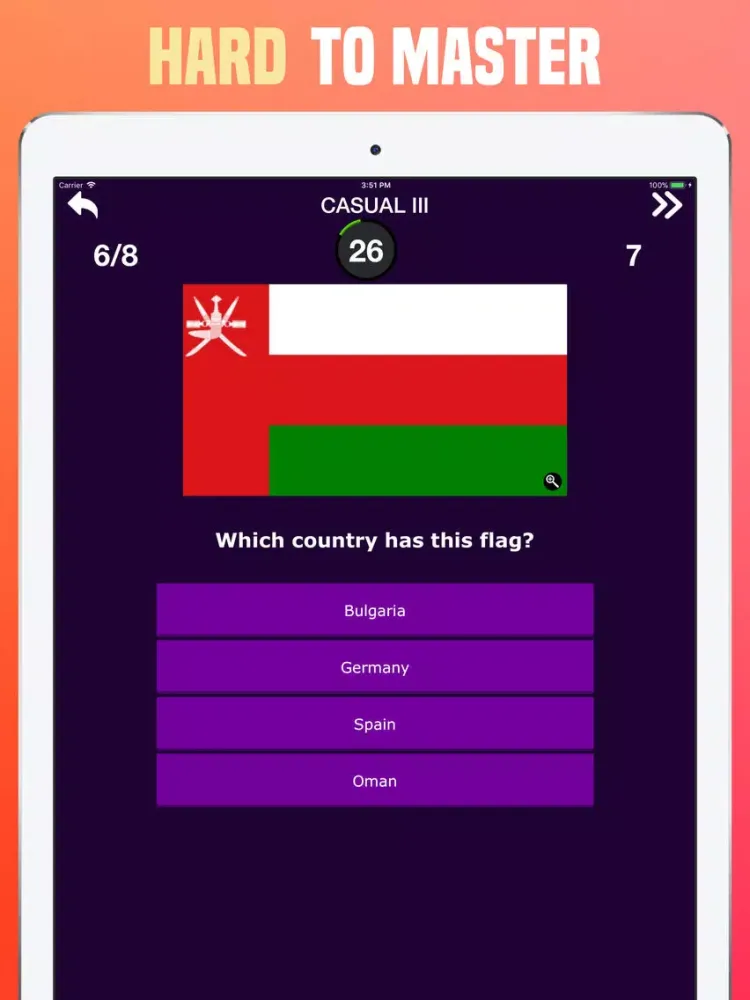 World Flags Quiz -Guess Trivia iPad  Ekran Görüntüleri