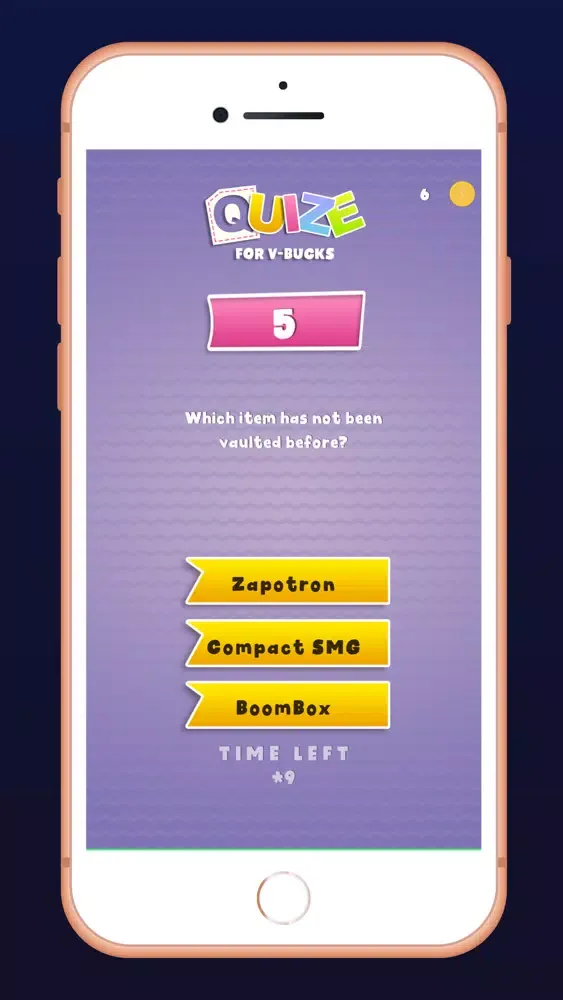 Screenshot di V-Bucks Quiz FortQuiz Chalange