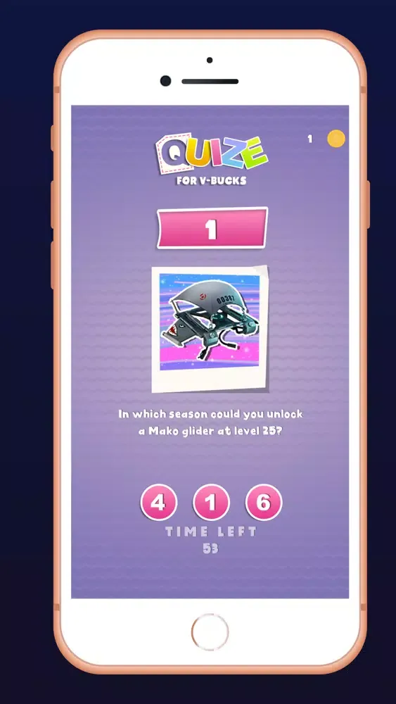 Screenshot di V-Bucks Quiz FortQuiz Chalange