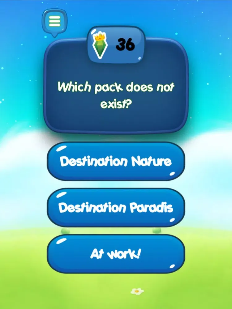 All-sims-versions-Quiz iPad  スクリーンショット