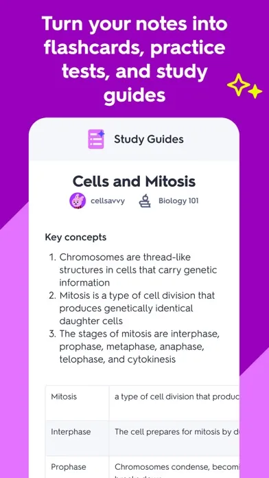 Captures d'écran de Quizlet: AI-powered Flashcards
