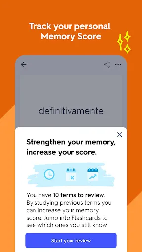 Ảnh chụp màn hình của Quizlet: AI-powered Flashcards