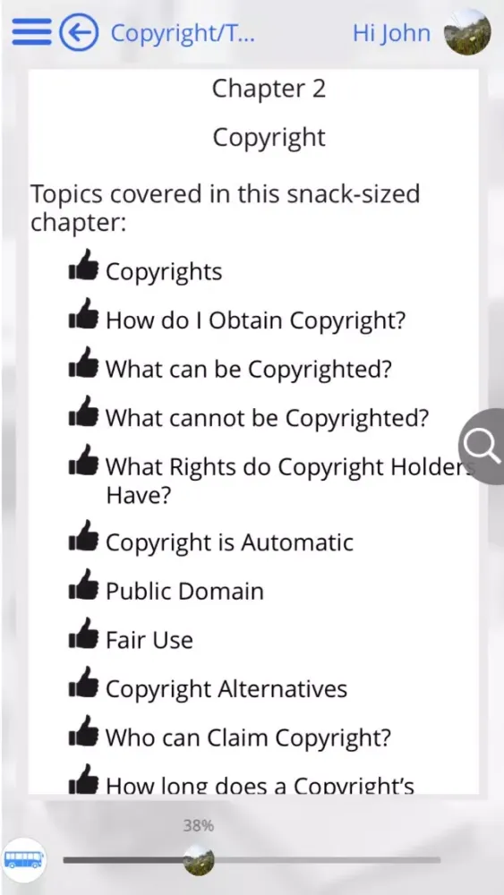 Learn Patent, Trademark and Copyright by GoLearningBus Screenshots