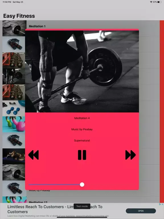 Easy Fitness Music iPad  Screenshots