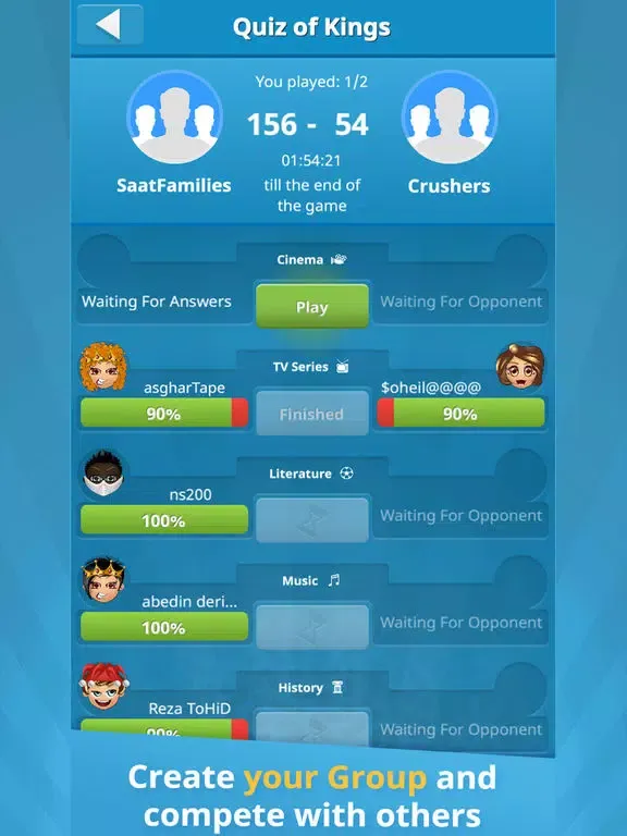 Quiz of Kings (online) iPad 應用截圖