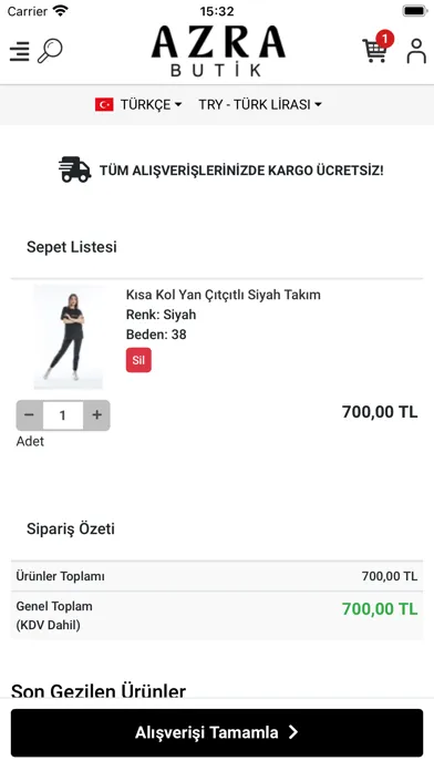 Azra Butik Ekran Görüntüleri